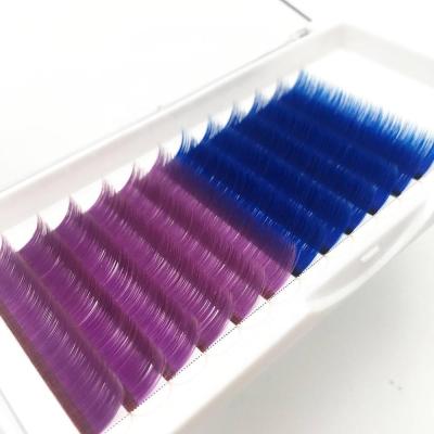 China Wholesale Natural Soft Eyelash Extension Halloween Supplies Colored Lash Extensions For Halloween Party for sale