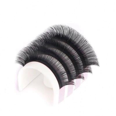 China Professional Natural Soft Ellipse Flat Lash Split Eyelash Extensions Split Flat Tip Lashes Cashmere Eyelash Extensions for sale