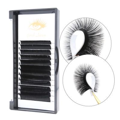 China Natural Soft Fast Blooming Easy Fan Fan OEM 1s Eyelash Extensions Easy Handmade Eyelash Extension Fan Faceis De Cilios for sale