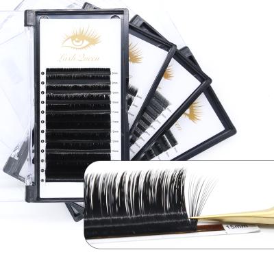 China Wholesale best quality fan lashes easy goods 0.03 soft natural 0.05 0.07 easy fan eyelash blooming fans for sale