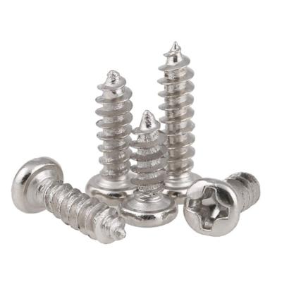 China Pan Nickel Plated m2 * 6 mm Pan Head Phillips Drive Self Tapping Screw for sale