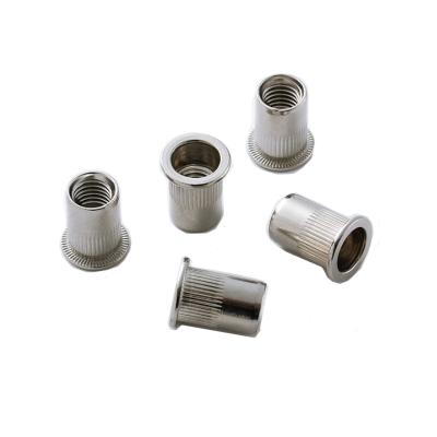 China SUS304 Stainless Steel Flat Head Rivet Nut Threaded Rivet Nut Blind Rivet Nut for sale