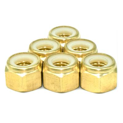 China M2 M3 M4 M5 M6 Lock Nuts Flange Nut Nylon Brass Lock Nut Best Quality Insert Nut Quality for sale