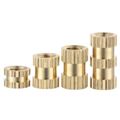 China M1.4 Spinning Injection Mold M2 M2.5 M3 M4 M5 M6 M8 Nut Threaded Insert Nut Brass Knurled Heat Staking CNC Customize for sale