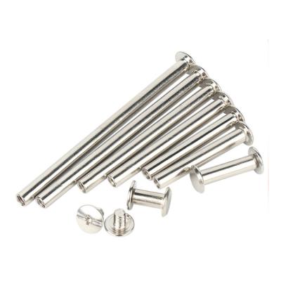 China Wholesale Nickel Plated Steel Rivets China Book Binding Screws Post Chicago Screws for sale