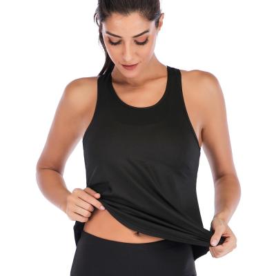 China 2021 Wholesale Breathable Athletic Fitness Clothing Women Sports Yoga Wear Sleeveless Vest Fitness Vest Women's Yoga for sale