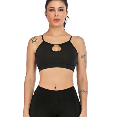 China Newest Design 2021 High Quality Breathable Women Hollow Back Beauty Yoga Sports Bra Tops for sale