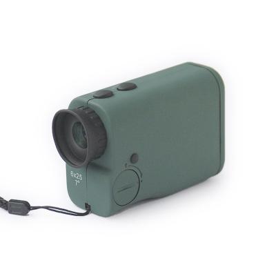 China 25 Mm R012 6X25mm LCD Display 400m Laser Promotional Hunting Rangefinder for sale