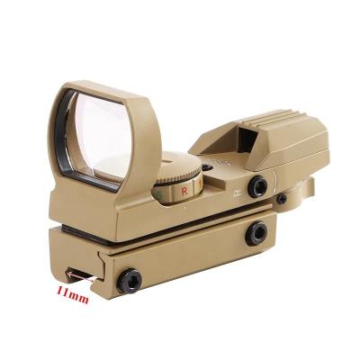 China Hot Dot Sight Reflex 4 Holographic Red Reticle Holographic Red Reticle Optics Hunting Riflescope Aluminum Alloy Rail Scope 20mm Scope Collimator Sight for sale