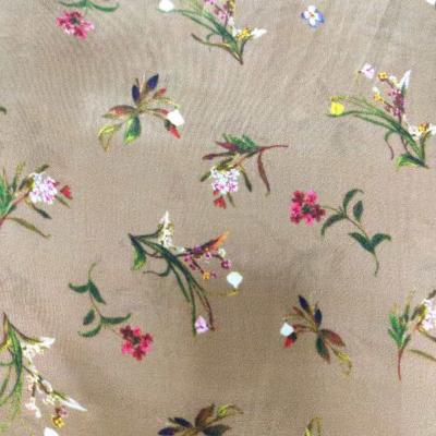 China Anti Pill Digital Printing Luxury 100% cupro satin fabric with shinny face for sale