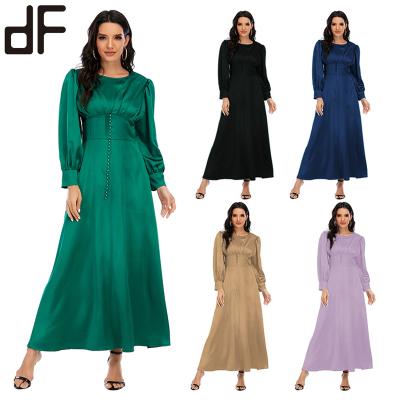 China Dubai Abaya New Arrivals Abaya Dress 2021 Muslim Women Dress Islamic Clothing Fancy Satin Beading Pakistani Long Maxi Dress for sale