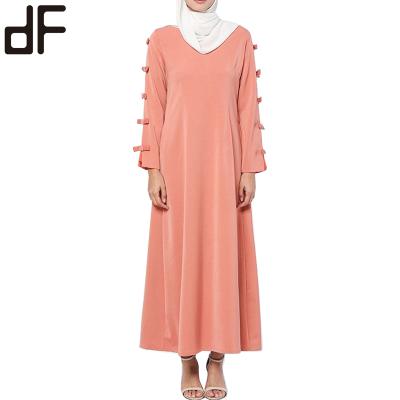 China Custom Made Unique Modern Women Abaya 95%Polyester+5%Spandex China Fashion MalaysiaJubah Eid Abaya Design Muslim Girl Dress for sale