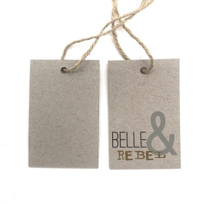 China New Viable Custom Design Recycled Logo Paper Hang Tag Printed Hang Tag With String for sale