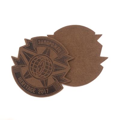 China Viable Customized Leather Patches For Clothing Leather Patch For Jeans Laser PU Leather Patch for sale