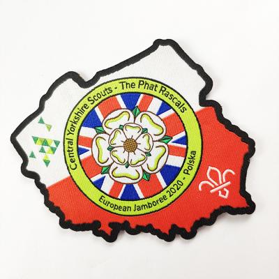 China 3D Wholesale Customized Us State Emblem Embroidery And Woven Badge / Patch For Apparel for sale