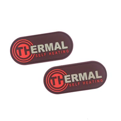 China Eco-friendly Silicon TPU Silicon TPU Rubber Logo Patches PVC Patches Custom Rubber Patch for sale