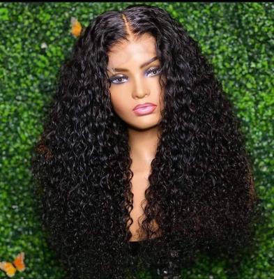 China Unprocessed Natural Curly Lace Front Closure Wigs Vendor Virgin Hair 4*4 Brazilian Curly Hair Wholesale Spring Curly Wig for sale