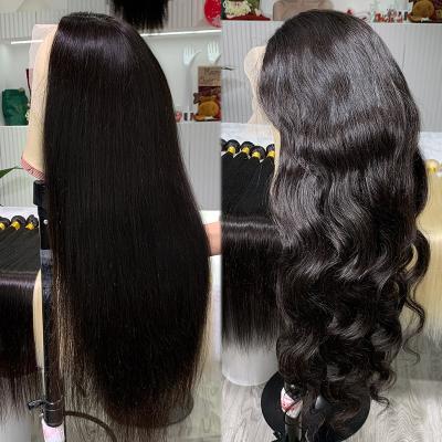 China Wholesale Transparent Body Wave Lace Frontal Wigs, Wigs Hair Lace Front Body, 100% Brazilian Human Hair Wigs for sale