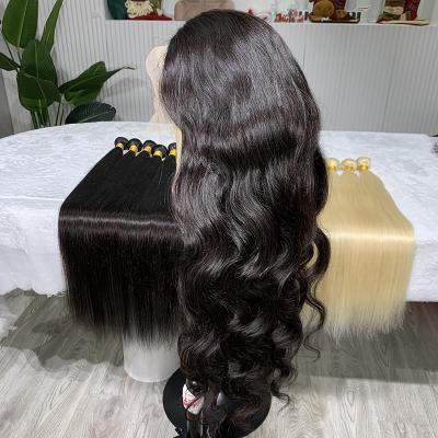 China Body Wave Transparent Body Wave Wigs Virgin Human Hair Lace Front Body Wave Wholesale Long Hair Lace Front Wig 10-40 Inches for sale