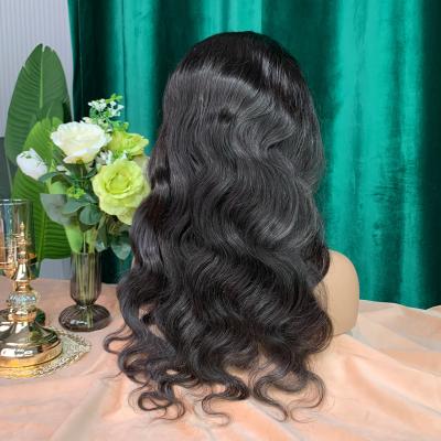 China Ruolanni Longest Black Body Wave Silky Straight Natural Hair Raw Wave Cuticle Aligned Brazilian Virgin Human Hair Wigs 40 Inches for sale