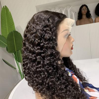 China Free Sample 180% Density Silky Straight Brazilian Remy Human Hair Wigs Natural Curly Curly Hd Transparent Lace Front 10-40 Inches for sale