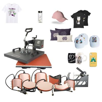 China Machinery Repair Shops 3838 Inch 15*15 (38*38cm) 8 In 1 Combo Heat Press Machine For Mug Cap T-Shirt Slate Rock MDF for sale