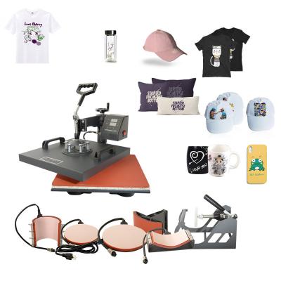 China Others 3838-5 5 in 1 15*15 Inch 38*38cm Heat Press Machine For Mug Cap T-Shirt Slate Rock MDF for sale