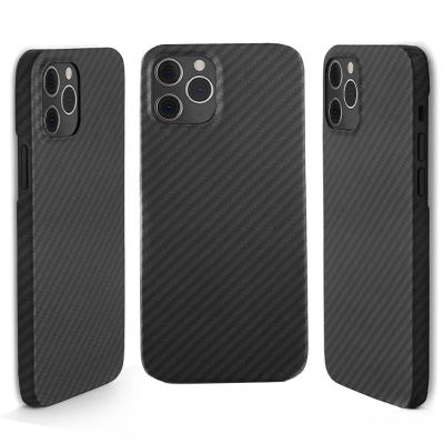 China Unique Free Custom Aramid Fiber Black Real Style Armor Shock Protective Real Carbon Fiber Phone Case For Iphone 11 12 pro max for sale