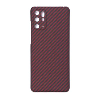 China Unique Style Aramid Armor Cover Real Red Carbon Fiber Phone Case For Samsung Galaxy S Note 20 Ultra 5G for sale