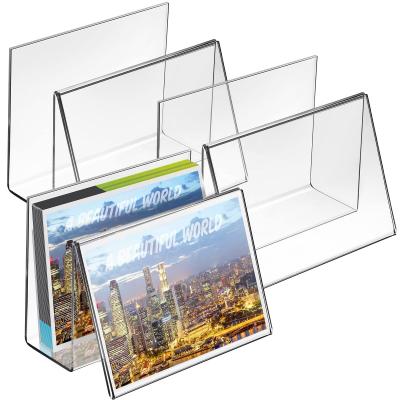 China Postcard Acrylic Greeting Card Display Holder Business Rack Index Card Organizer Desk Table  7.09 X 5.31 X 3.54