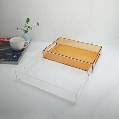 China 18 X 18 20 x 20 24 X 24 Acryl-Tray-Organisator Klares Servieren Dekorativ zu verkaufen