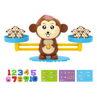 China Educational Toys Monkey Balance Scale Math Learning Toys For Kids Counting Number Game With Flash Cards Montessori Educational Toys For Kindergarten for sale