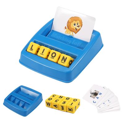 China Educational Kid Toys Letter Matching Game for Kids with English Letter Learning Card Children Educational Reading Alphabet Word Spelling Toys for sale