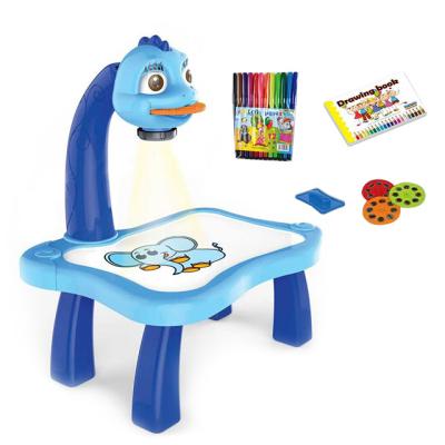 China Kids Drawing Set Kids Projector Dinosaur Drawing Board Toy Set with Music 3 in 1 Early Learning Drawing Board Educational Toys Amazon Hot Sale for sale