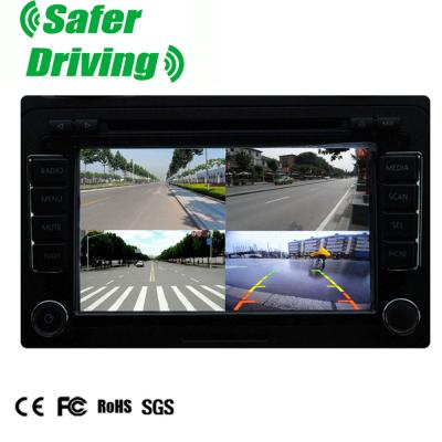 China Saferdriving 1/2/3/4 Car Camera Video Quad Splitter Boxcar Camera Selector XY-6028 Universal for sale