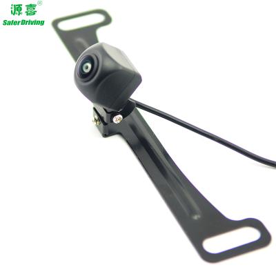 China New 170 degree wide-angle high-definition night vision XY-170L waterproof license plate frame car camera for sale