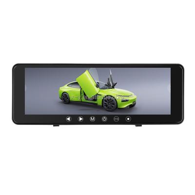 China 9 Inch RGB Car Rearview Mirror Monitor Full Screen Display With Cigarette Lighter Power Supply Universal For Large Vehicles And Cars for sale