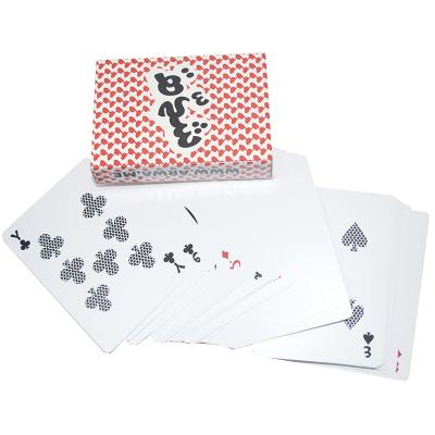 China 100%waterproof Custom Paper Deck Cards PVC Plastic Playing Cards for sale