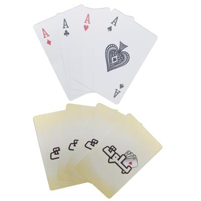 China Waterpoof & Durable Custom Printing Custom Logo PVC Playing Cards Kuwait Hard Plastic Playing Cards for sale