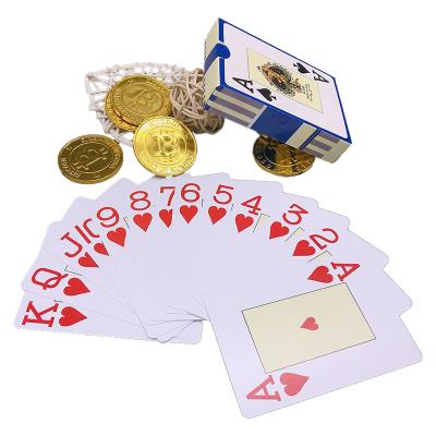 China Plastic Casino Poker Cards Waterproof Poker Club 100% PVC Plastic Playing Cards for sale