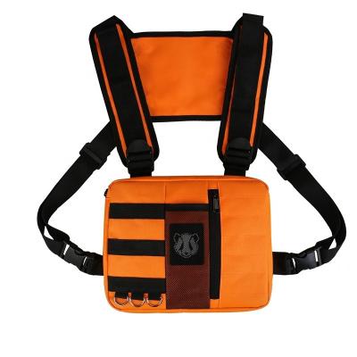 China Unisex HOT Selling Universal Outdoor Hiking Utility Vest Pack Man Cross - Body Chest Bag With Adjustable Shoulder for sale