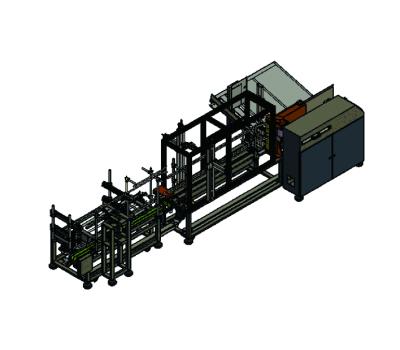 China food & Beverage Factory Carton Feeder And Sorter With Labeling Machine For Double Side Printing for sale