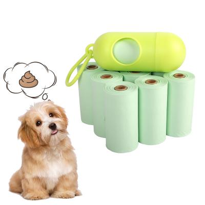 China Wholesale Eco-Friendly Biodegradable Clean Dog Poop Dispenser Waterproof Pet Waste Portable Dog Poop Bags With Dispenser for sale