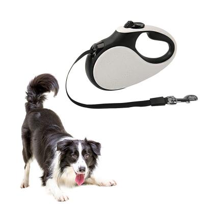 China Wholesale Adjustable Stretchy Nylon Automatic Handle Viable Walking Retractable Dog Leash for sale