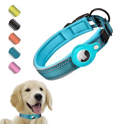 China Wholesale Goods Personalized Nylon GPS Tracker Apple Airtag Pet Collar Dog Collars for sale