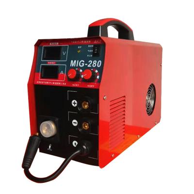 China Construction Material Multifunctional MMA / MIG / TIG Gasless 3 In 1 Aluminum Welding Machine Inverter DC Mig280 for sale