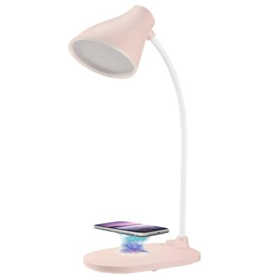 China Modern Table Lamp With Wireless Charger Good For Hotel , Home Use And Amazon for sale