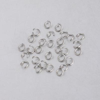 China Popular 1000PCS Open O Rings 0.8*5mm Stainless Steel Jump Ring For Jewelry Making for sale