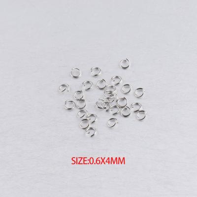 China Popular 1000PCS Open O Rings 0.6*4mm Stainless Steel Jump Ring For Jewelry Making for sale