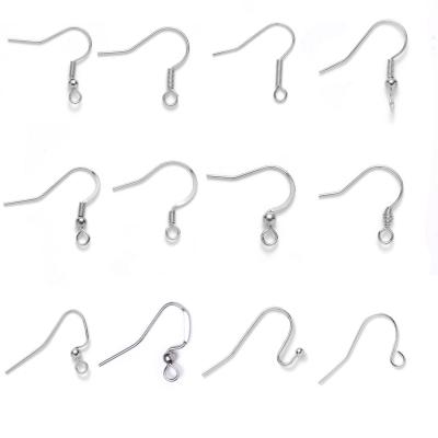 China Popular Wholesale Hook Hypoallergenic Stainless Steel Earring Hooks Earring Hooks Jewelry Findings For Earring Making for sale